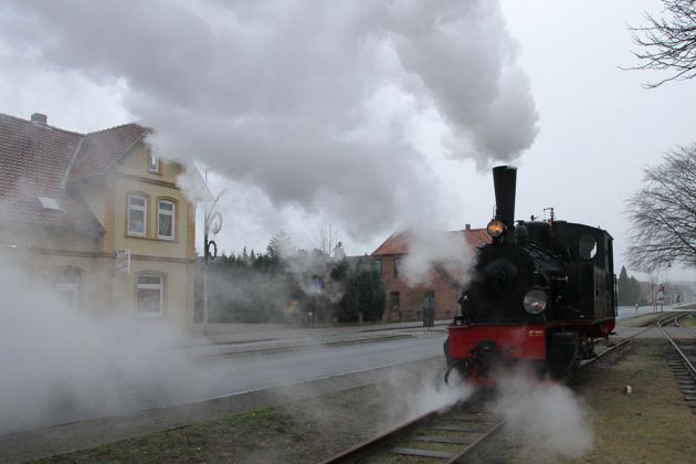 Dampfreiche Impressionen in Asendorf - Museums-Eisenbahn Bruchhausen-Vilsen, Nikolausfahrt 2013