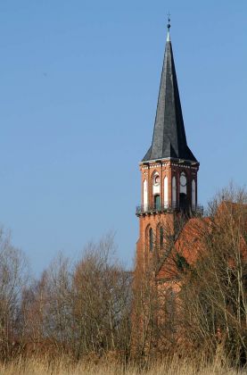 Das Ostseebad Wustrow auf dem Fischland - die evangelische Kirche Das Ostseebad Wustrow auf dem Fischland - die evangelische Kirche