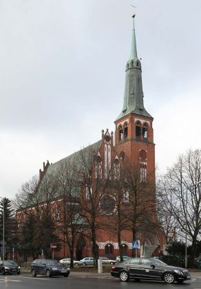 Die Bugenhagen-Pfarrkirche am Siegesplatz - plac Zwycięstwa, Szczecin, Stettin