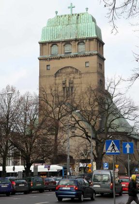 Die Herz-Jesu-Kirche am Siegesplatz - plac Zwycięstwa, Szczecin, Stettin Die Herz-Jesu-Kirche am Siegesplatz - plac Zwycięstwa, Szczecin, Stettin