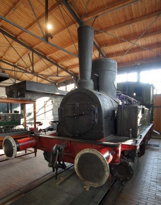 Deutsches Technikmuseum Berlin - die Tenderlokomotive 'Kiel' des Baujahres 1872