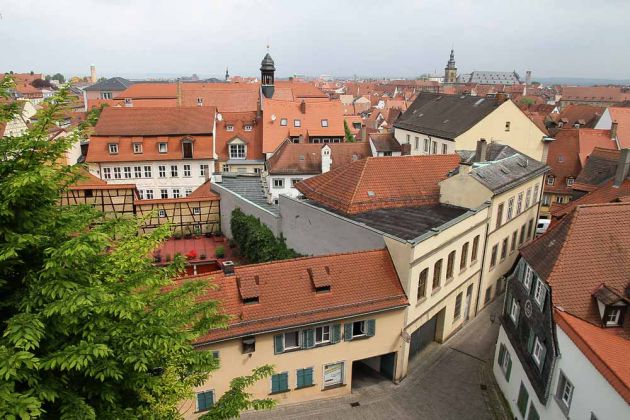 Bamberg in Oberfranken - der Blick über die Dächer der Altstadt Bamberg in Oberfranken - der Blick über die Dächer der Altstadt