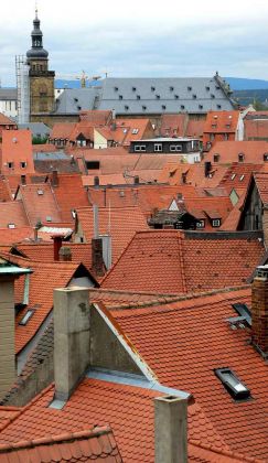 Bamberg in Oberfranken - der Blick über die Dächer der Altstadt Bamberg in Oberfranken - der Blick über die Dächer der Altstadt