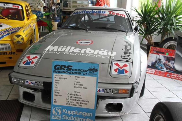 Deutsches Fahrzeugmuseum Fichtelberg - Mazda RX-7 mit Wankelmotor – ein erfolgreicher Gruppe 2 Tourenwagen mit 250 PS Deutsches Fahrzeugmuseum Fichtelberg - Mazda RX-7 mit Wankelmotor – ein erfolgreicher Gruppe 2 Tourenwagen mit 250 PS