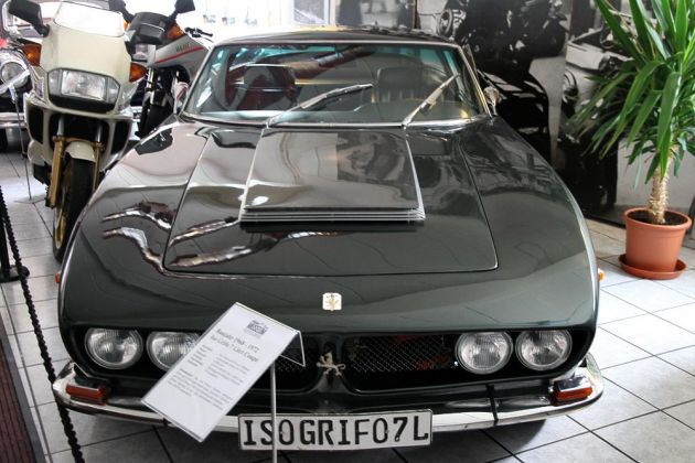 Deutsches Fahrzeugmuseum Fichtelberg - Iso Grifo 7 Litri Coupé der Bauzeit 1968 bis 1972 - V 8, 6996 ccm, 424 PS, 300 kmh Deutsches Fahrzeugmuseum Fichtelberg - Iso Grifo 7 Litri Coupé der Bauzeit 1968 bis 1972 - V 8, 6996 ccm, 424 PS, 300 kmh