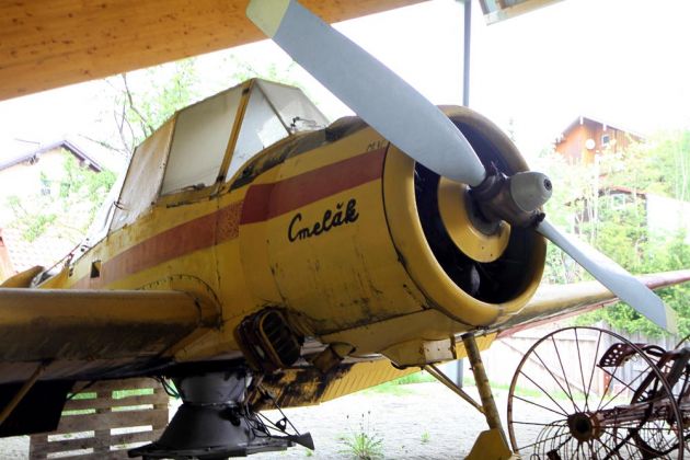 Deutsches Fahrzeugmuseum Fichtelberg - Z-37 'Cmelak' - ein Agrarflugzeug der CSR, Beginn der Serienproduktion 1965 - eingesetzt bei Interflug Deutsches Fahrzeugmuseum Fichtelberg - Z-37 'Cmelak' - ein Agrarflugzeug der CSR, Beginn der Serienproduktion 1965 - eingesetzt bei Interflug