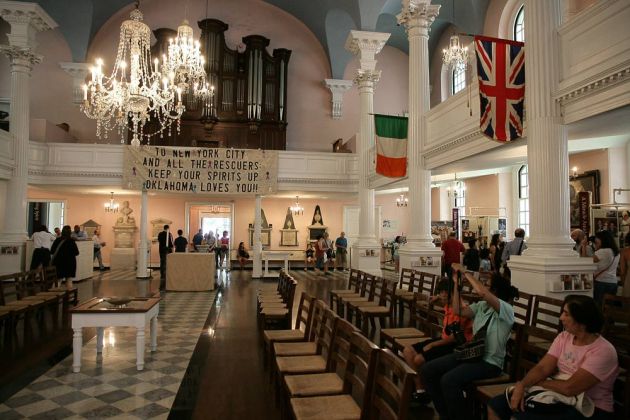 St. Paul's Chapel, die Innenansicht - Lower Manhattan, New York City St. Paul's Chapel, die Innenansicht - Lower Manhattan, New York City