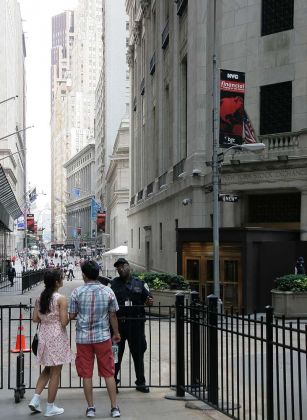 Ein Blick in die Wall Street - Financial District Manhattan, New York City