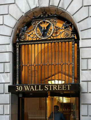Eingang des Gebäudes 30 Wall Street - Financial District Manhattan, New York City