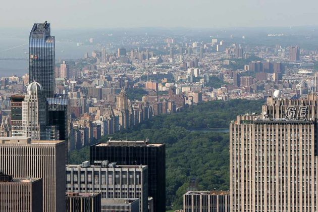 New York City - Blick vom Empire State Building Observation Deck, der Central Park