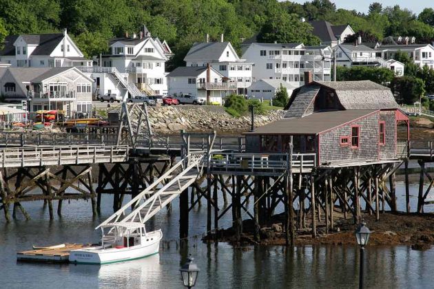 Footbridge, Boothbay Harbor - Midcoast Maine Footbridge, Boothbay Harbor - Midcoast Maine