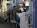 Fussgängerbereich der Wharf Street, Boothbay Harbor - Midcoast Maine