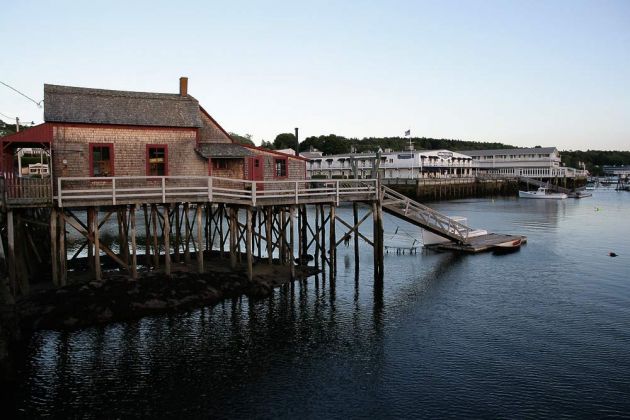 Footbridge, Boothbay Harbor - Midcoast Maine Footbridge, Boothbay Harbor - Midcoast Maine