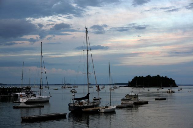 Camden Harbor und Curtis Island - Camden, Midcoast Maine