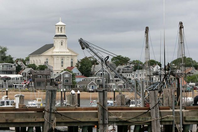 Townview with Puplic Library, Provincetown - Cape Cod Massachussetts Townview with Puplic Library, Provincetown - Cape Cod Massachussetts