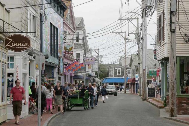 Provincetown, Commercial Street - Cape Cod, Massachussetts Provincetown, Commercial Street - Cape Cod, Massachussetts