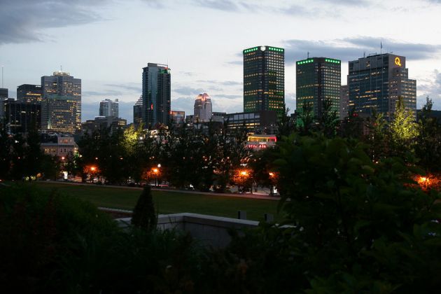 Montréal Centre-Ville - Downtown zur Blauen Stunde Montréal Centre-Ville - Downtown zur Blauen Stunde