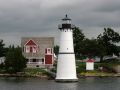 Lighthouse im St. Lorenz Strom - 1000 Islands, USA, an der Grenze zu Kanada