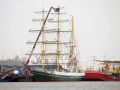 Die Dreimast-Bark 'Alexander von Humboldt am Westkai des Fischereihafens Brenerhaven