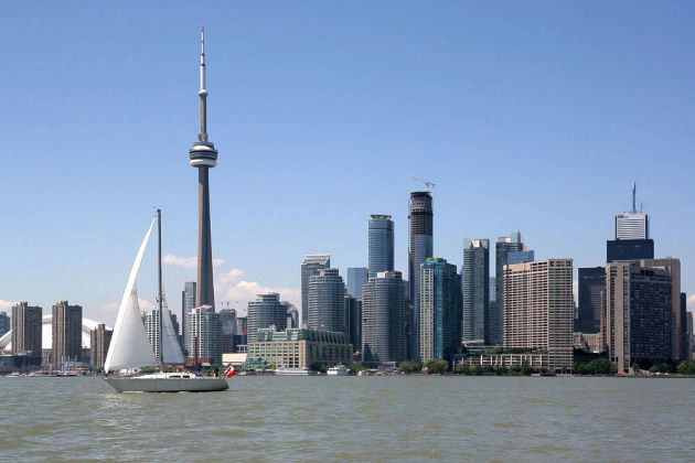 Toronto Harbourfront und Inner Harbour - Toronto in Ontario, Kanada
