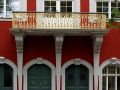 Arnstadt, das historische Rathaus am Markt - der verzierte Balkon