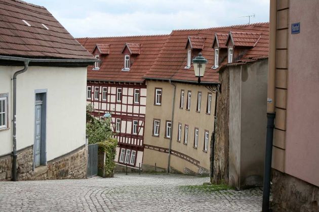 Die Neue Gasse vom Pfarrhof zum Ried - Arnstadt, Thüringen Die Neue Gasse vom Pfarrhof zum Ried - Arnstadt, Thüringen