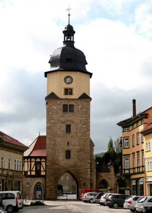 Das Riedtor und der Jakobsturm - Arnstadt,, Thüringen Das Riedtor und der Jakobsturm - Arnstadt,, Thüringen