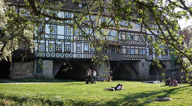 Die Krämerbrücke in Erfurt - Landeshauptstadt von Thüringen