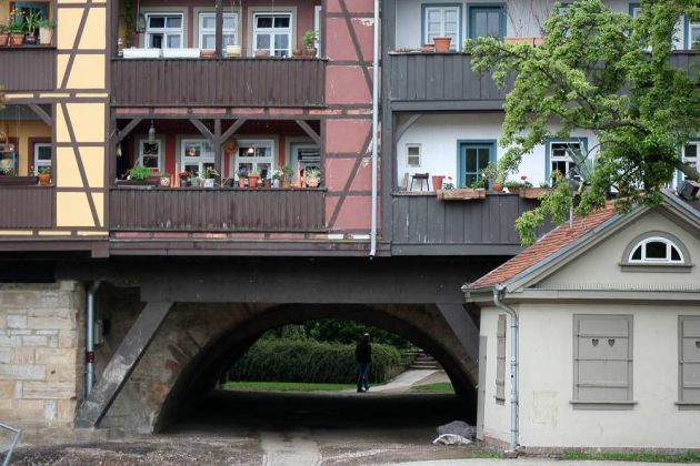 Die Krämerbrücke in Erfurt - Landeshauptstadt von Thüringen