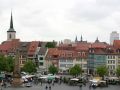 Der Domplatz von Erfurt, Landeshauptstadt von Thüringen