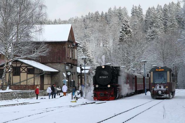 Der Bahnhof Alexisbad der Selketalbahn - Harzer Schmalspur Bahnen