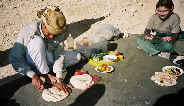 Markanter Picknickplatz 'The Rocks' in der libyschen Wüste, Ägypten Markanter Picknickplatz 'The Rocks' in der libyschen Wüste, Ägypten