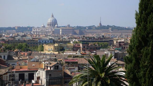 Rom Panorama - von der Viale della Trinitá del Monti