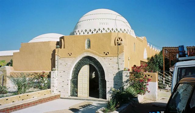 Das angenehme Oasenhotel Badawiya in der Oase Farafra