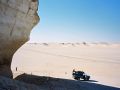 Unser Ford F 100 Pickup-Oldie am markanten Picknickplatz 'The Rocks' in der libyschen Wüste, Ägypten