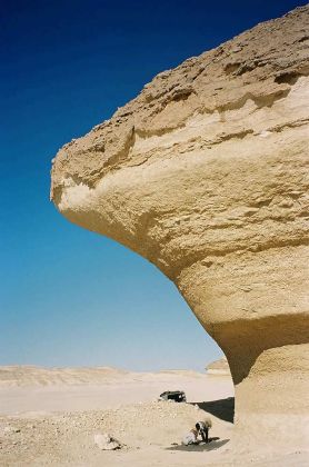 Markanter Picknickplatz 'The Rocks' in der libyschen Wüste, Ägypten Markanter Picknickplatz 'The Rocks' in der libyschen Wüste, Ägypten