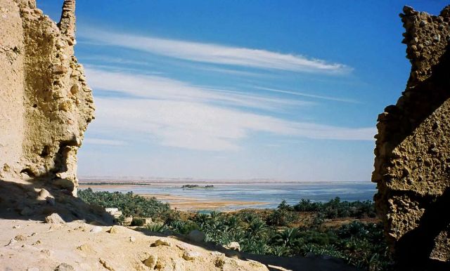 Die Oase Siwa in der Libyschen Wüste - Lake Siwa Die Oase Siwa in der Libyschen Wüste - Lake Siwa