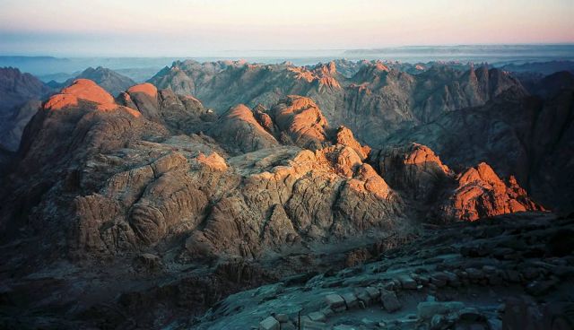 Berg Sinai oder Mosesberg auf der Sinai-Halbinsel