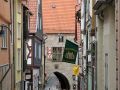 Mühlhausen, Thüringen - die Ratsstrasse mit dem historischen Rathaus