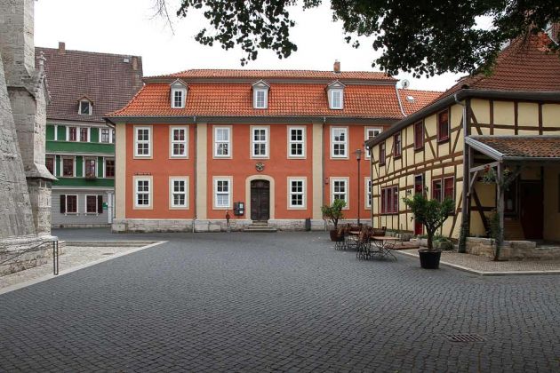 Mühlhausen, Thüringen - der Johann-Sebastian-Bach-Platz an der Divi-Blasii-Kirche Mühlhausen, Thüringen - der Johann-Sebastian-Bach-Platz an der Divi-Blasii-Kirche