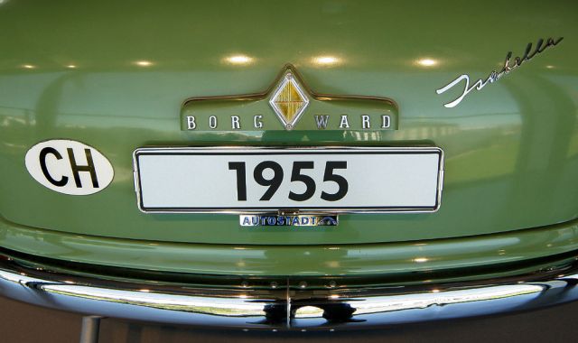 Borgward Isabella Hansa 1500 - die Heckansicht der Limousine, Baujahre 1955