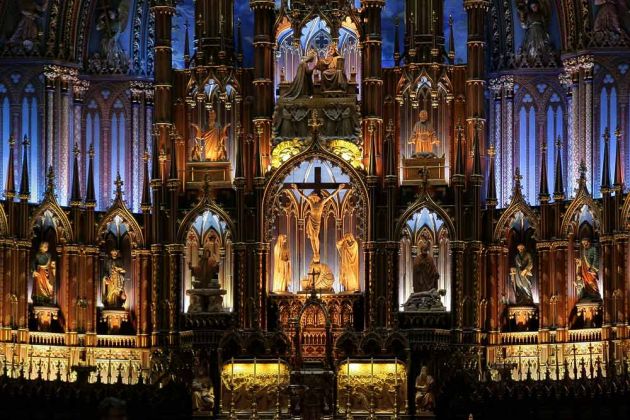 Weltstädte - Montreal, Kanada - Innenansicht Notre Dame