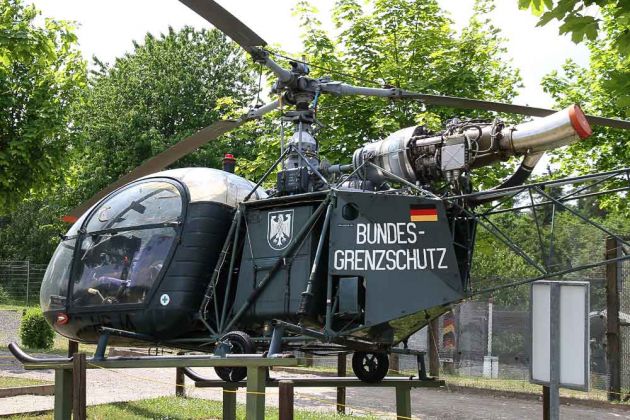 Grenzmuseum Schifflersgrund - Verbindungshubschrauber SA 318 C Alouette des Bundesgrenzschutzes