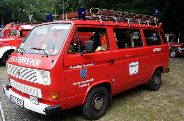 Feuerwehr-Einsatzfahrzeug - Volkswagen Transporter T 3, Baujahre 1972 bis 1992