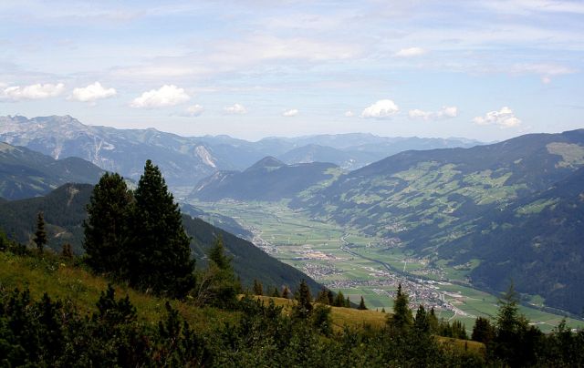 Das Zillertal - Panorama-Blick von der Zillertaler Höhenstrasse
