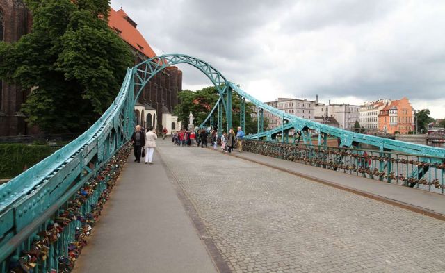 Städtereise Breslau, Dominsel Breslau - die Dombrücke Städtereise Breslau, Dominsel Breslau - die Dombrücke