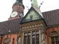 Städtereise Breslau - Fassaden-Detail des Rathauses am Ring von Breslau