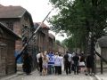 Der Eingang zur Welterbe-Gedenkstätte des Holocaust in Ausschwitz - Oswiecim, Polen