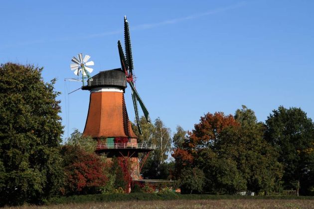 Ausflugsziele Niedersachsen - Westen an der Aller - die Holländer-Galerie-Windmühle Ausflugsziele Niedersachsen - Westen an der Aller - die Holländer-Galerie-Windmühle