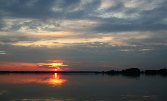 Dümmer See - Sonnenuntergangs-Stimmung am Dümmer